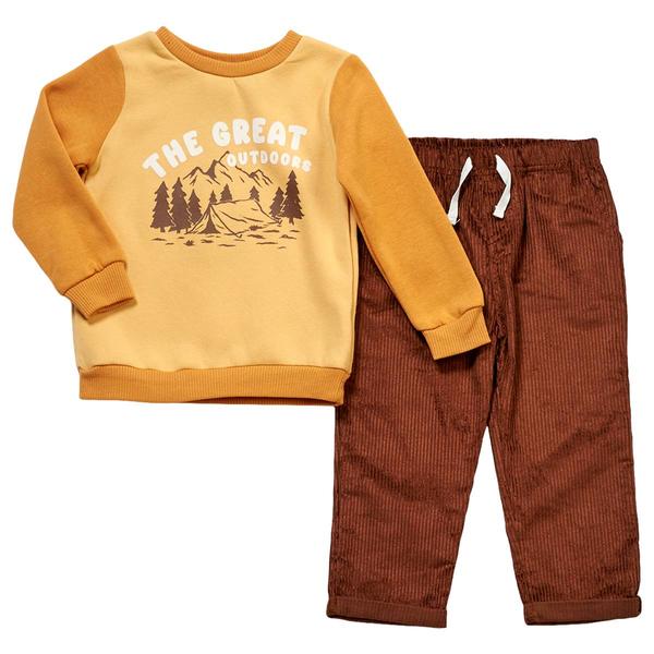 Toddler Boy bon bébé® Great Outdoors Sweatshirt & Pants Set