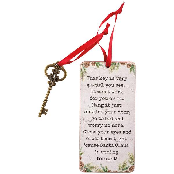 Primitives By Kathy Santa''s Magic Key Ornament