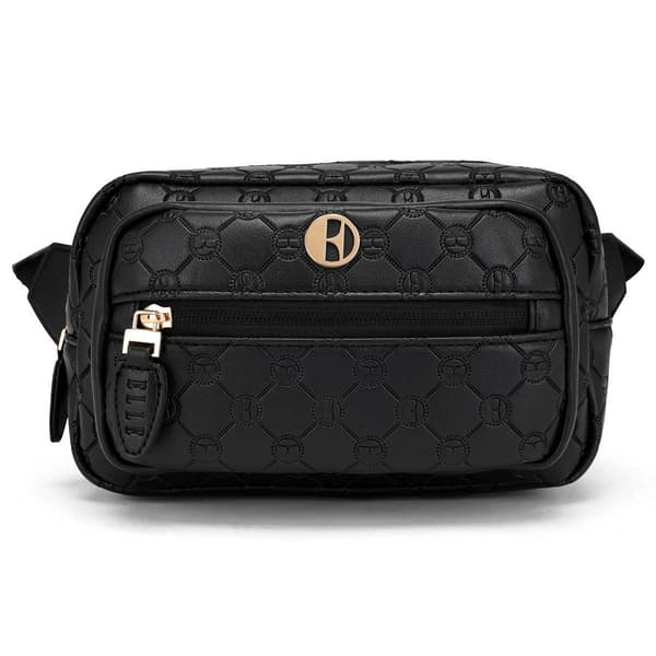 ELLE Compass Vegan Leather Monogram Sling Bag