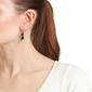 Athra Fine Silver Plated Crystal Christmas Cat Drop Earrings - image 3