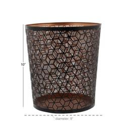 9th & Pike® Small Metallic Geometric Waste Bin