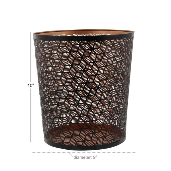 9th & Pike® Small Metallic Geometric Waste Bin