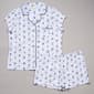 Womens Laura Ashley® Short Sleeve Fruit Boxer Pajama Sets - image 2