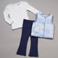 Baby Girl (12-24M) Little Lass(R) 3pc. Quilted Vest & Leggings Set - image 1