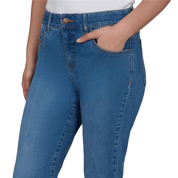 Petite Ruby Rd. Key Items Stretch Denim Kick Flare Jeans