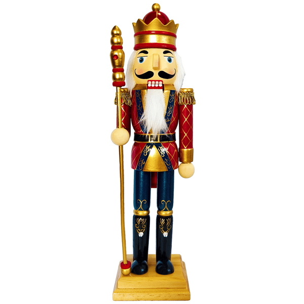 Santa''s Workshop 14in. Coronation King Nutcracker - image 