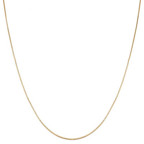 Gold Classics&#40;tm&#41; 10kt. Gold 18in. Box Chain Necklace