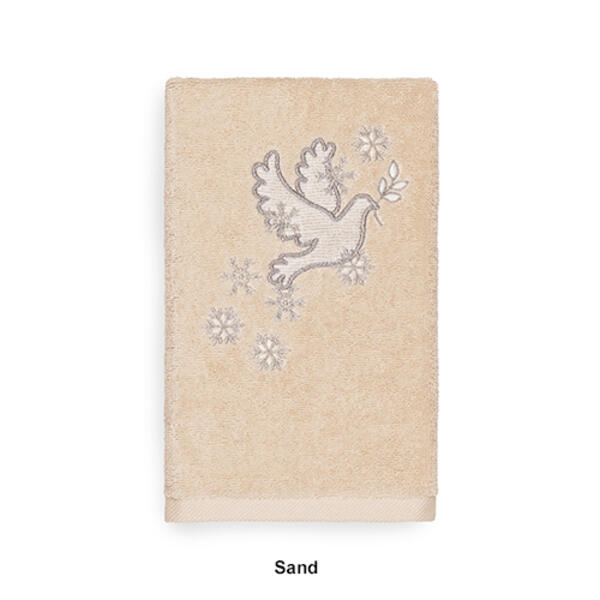 Linum Home Textiles Christmas Dove Hand Towel