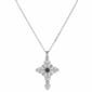 Symbols of Faith Blue Crystal Cross Necklace - image 1