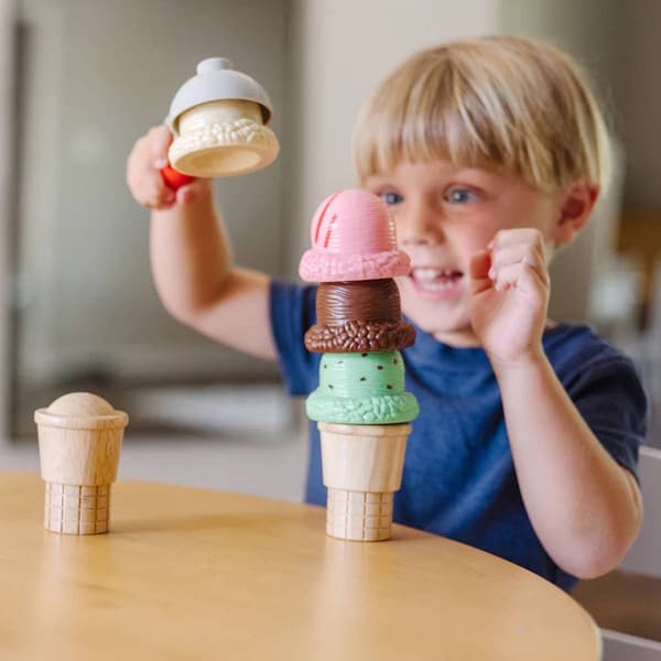 Melissa & Doug&#174; Scoop & Stack Ice Cream Cone Playset