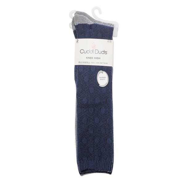 Womens Cuddl Duds® 2pk Honeycomb Cable Knee High Socks