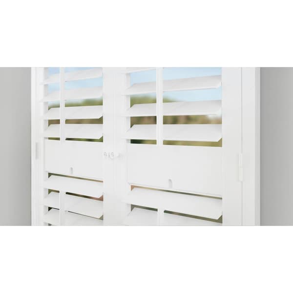 Faux Wood Plantation Shutter Kit - 27-29x54in. - 31-33x60in.