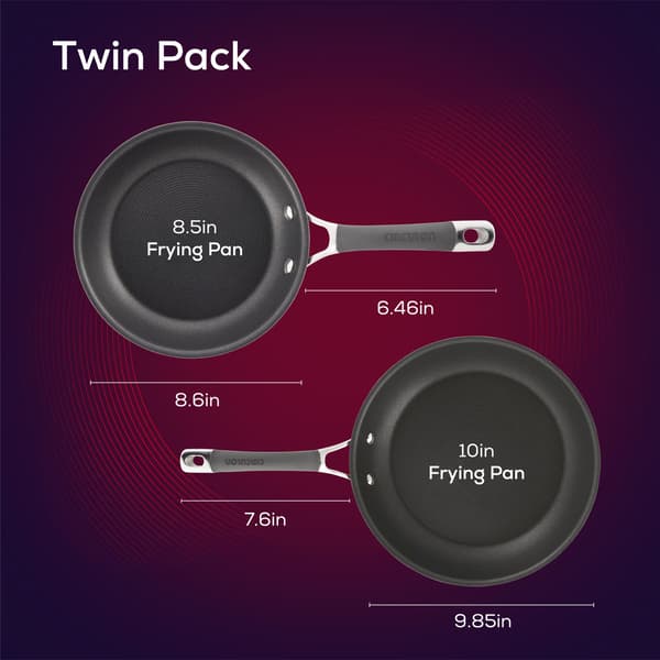 Circulon&#174; Radiance 2pc. Hard-Anodized Non-Stick Frying Pan Set