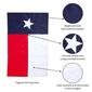 Evergreen Texas State Flag Garden Applique Flag - image 5