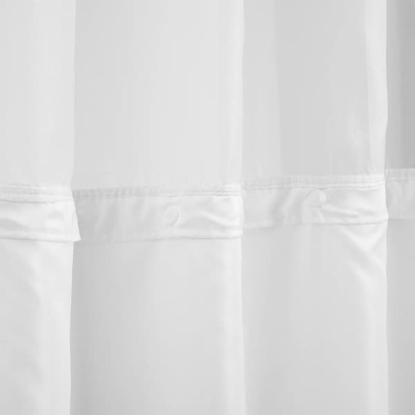 Awesome Home Cotton Blend Waffle Snap-In Liner Shower Curtain