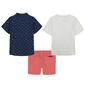 Baby Boy &#40;12-24M&#41; Nautica 3pc. Sailboat Top Tee & Shorts Set - image 2