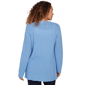 Petite Emaline Seabreeze Essence Open Front Pointelle Cardigan - image 2