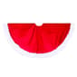 Kurt Adler 44in. Red Velvet Tree Skirt w/ White Trim - image 1