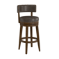 HH2 Home Lawton Wood & Upholstered Swivel Bar Height Stool - image 2