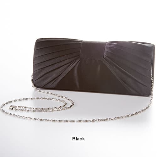 Sasha Satin Chic Pleated Clutch