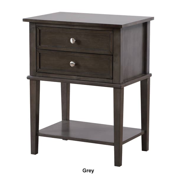 Passion Furniture Newton 2-Drawer Nightstand