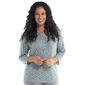 Womens Hasting & Smith 3/4 Sleeve Flower Henley - image 1