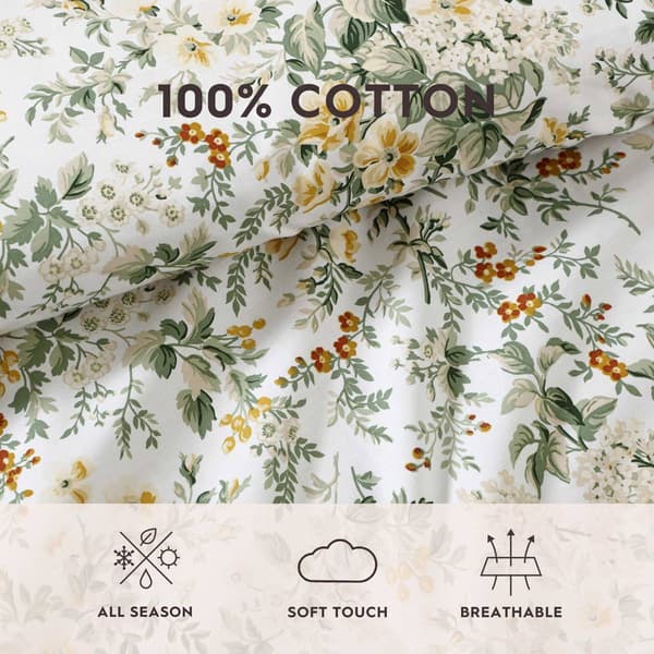 Laura Ashley Country Meadow Cotton Comforter Set