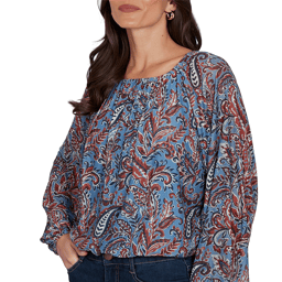 Petite Skye’s the Limit Urban Heirloom Paisley Blouse