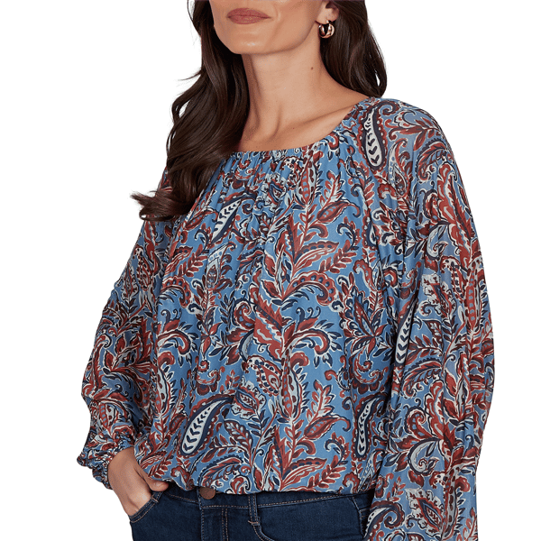 Petite Skye’s the Limit Urban Heirloom Paisley Blouse