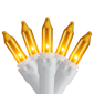 Northlight 3.5ft. 100ct Opaque Gold Mini Icicle Christmas Lights - image 3