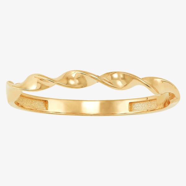 Gold Classics(tm) 10kt. Yellow Gold Polished Twisted Band Ring - image 