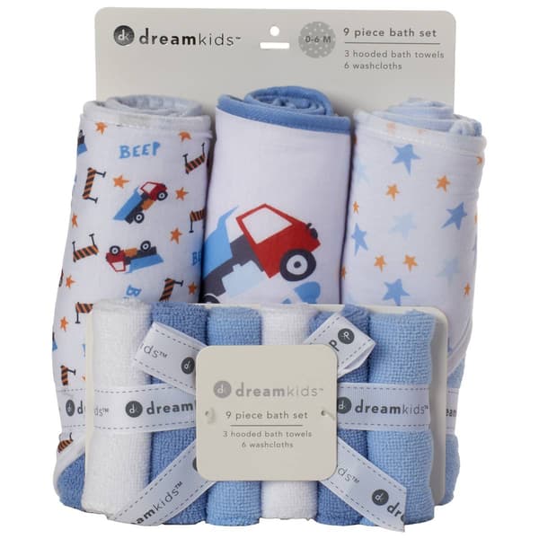 Dreamkids(tm) 9pc. Beep/Construction/Stars Bath Set - image 
