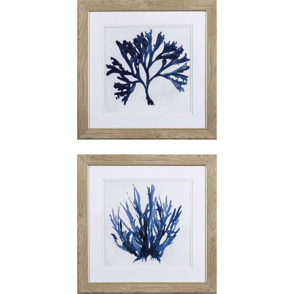 Paragon 2pc. Indigo Coral A Wall Art