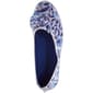 Womens Ashley Blue Floral Blue Canvas Flats - image 5