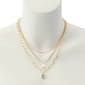 Steve Madden Pearl Stone Layered Necklace - image 4