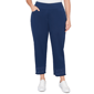 Plus Size Alfred Dunner Mykonos Embroidered Hem Pull-On Pants - image 1