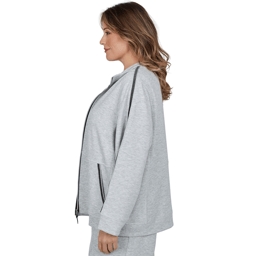 Plus Size Alfred Dunner Weekend Warrior Zip Front Jacket