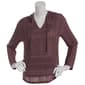 Juniors Wallflower Stripe Hacci Baja Hoodie - image 1