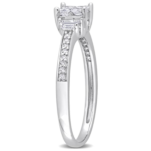 Diamond Classics™ 14kt. White Gold 1/2ctw. Diamond Quad Ring