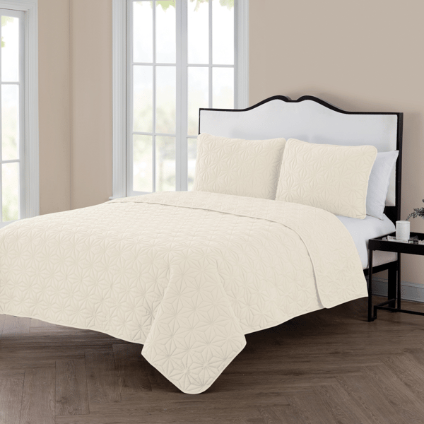 VCNY Home Kaleidoscope Embossed Geometric Quilt