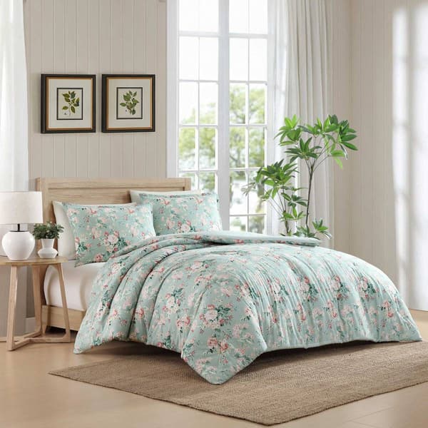 Laura Ashley Rosemoore Face Cotton Comforter Set