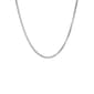 Sterling Silver Polished Round Box Chain Necklace - image 1