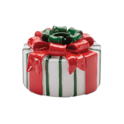 Melrose Holiday Present with Taper Candle Holder - Set of 3