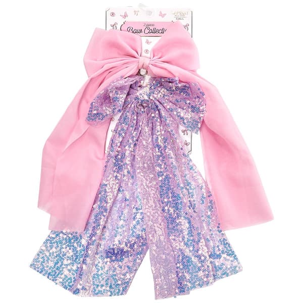 Girls Capelli(R) New York 2pk. Chiffon & Sequin Bows