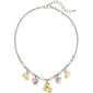 Ashley Cooper&#40;tm&#41; Two-Tone Heart Drops on Chain Frontal Necklace - image 1