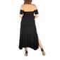 Plus Size 24/7 Comfort Apparel Off The Shoulder Midi Dress - image 3
