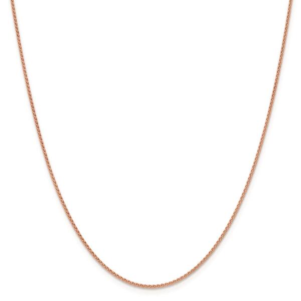 Gold Classics&#40;tm&#41; 1.25mm. 14k Rose Gold Spiga Chain Necklace - image 