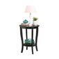 Convenience Concepts American Heritage Round End Table with Shelf - image 3