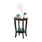 Convenience Concepts American Heritage Round End Table with Shelf - image 3