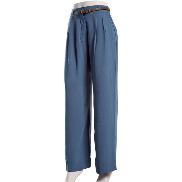 Juniors A. Byer Pleat Wide Leg Belted Pants
